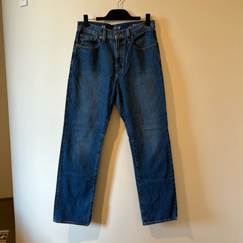 J.CREW Mid-Rise Slouchy Straight Jean